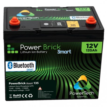 Batterie pour tous types de bateaux Batterie Lithium Powerbrick+ 135Ah (12V)