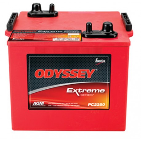 Batterie pour tous types de bateaux ODYSSEY Plomb Pur PC2250-126Ah / Extreme SeriesTM