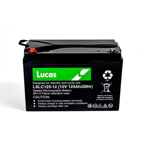 Batterie pour tous types de bateaux BATTERIE AGM DUAL PURPOSE LUCAS - LSLC125-12