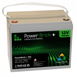 Batterie pour tous types de bateaux Batterie Lithium Powerbrick+ 100Ah (12V)