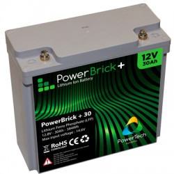 Servitude à Bord Batterie Lithium Powerbrick+ 30Ah (12V)