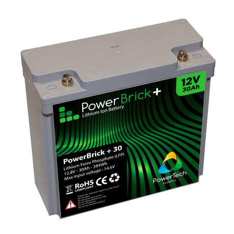 Batterie pour tous types de bateaux Batterie Lithium Powerbrick+ 30Ah (12V)