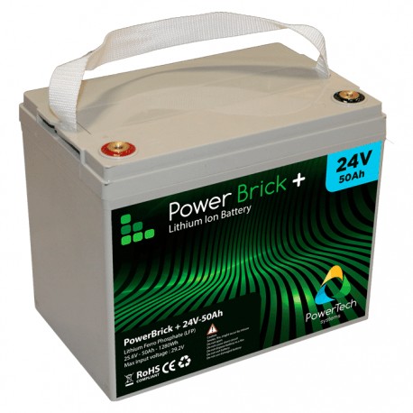 Batterie pour tous types de bateaux Batterie Lithium Powerbrick+ 50 Ah (24V)