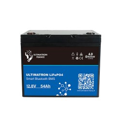 Batterie pour les moteurs et propulseurs électriques de bateaux Batterie lithium-Ion Ultimatron 54 Ah (12V)